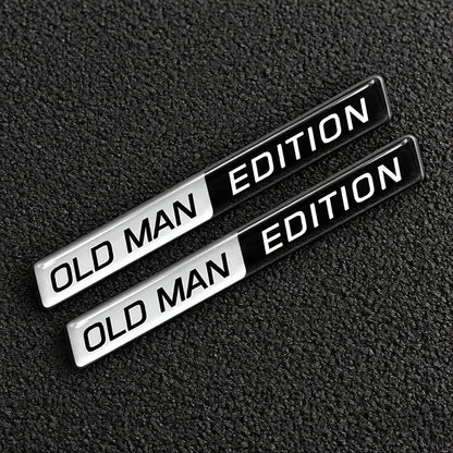 2-Piece 3D Car Emblem Sticker Set
