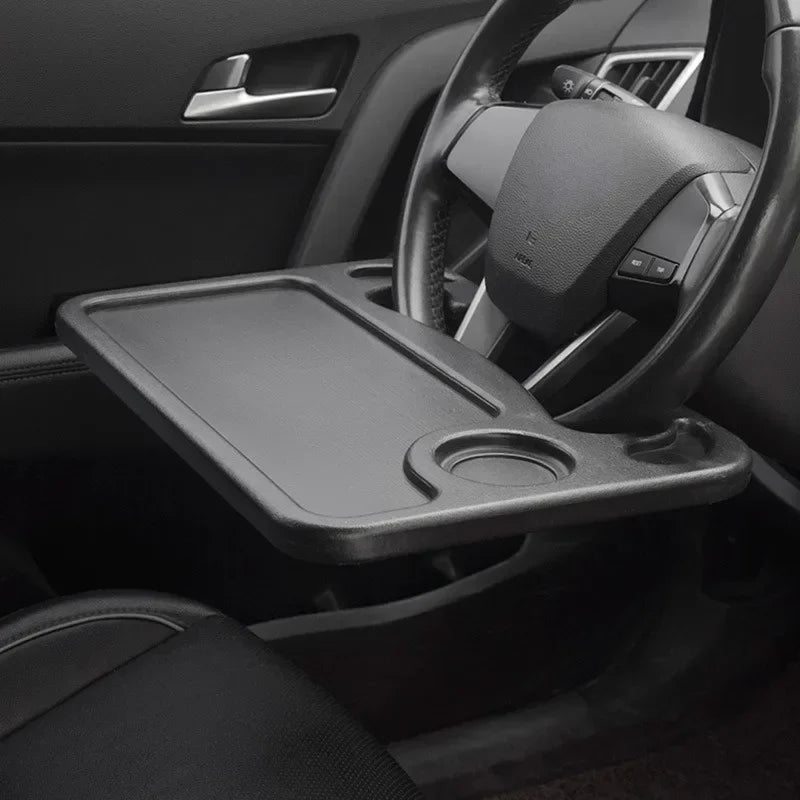 Car Steering Wheel Desk Tray – Portable Lap Table for Food & Work