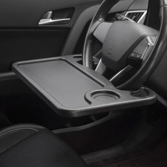 자동차 스티어링 휠 데스크 트레이 – 음식 및 업무용 휴대용 무릎 테이블