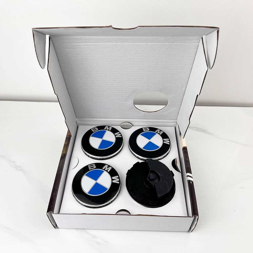 4Pcs Floating Wheel Hub Center Caps 56mm 68mm – 50th Anniversary Edition