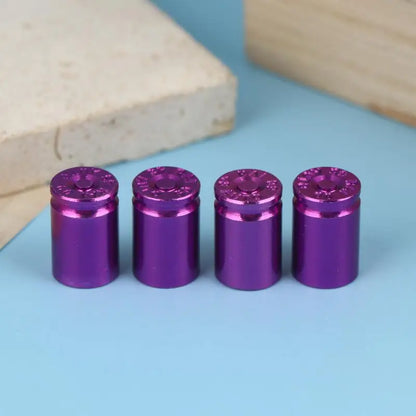 Aluminum Alloy Tire Valve Stem Caps Set of 4 | Universal Fit