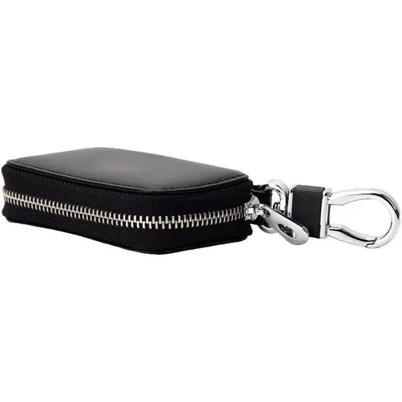 Leather Car Key Case – Multi-Function Key Wallet & Bag
