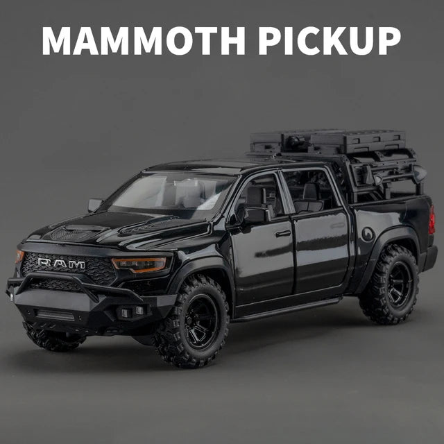 1:32 Scale Pickup Truck Alloy Diecast Model with Sound & Light Pull Back