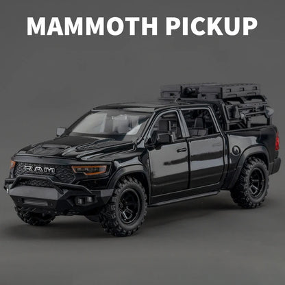 1:32 Scale Pickup Truck Alloy Diecast Model with Sound & Light Pull Back