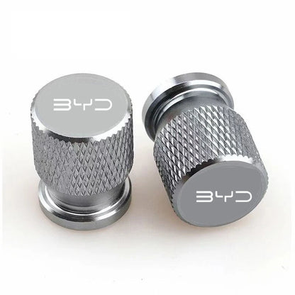 Chrome Aluminum Tire Valve Stem Caps – Set of 4 | 6 Colors