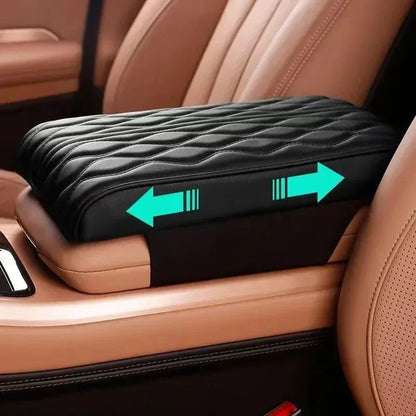 Wave Embroider Leather Car Armrest
