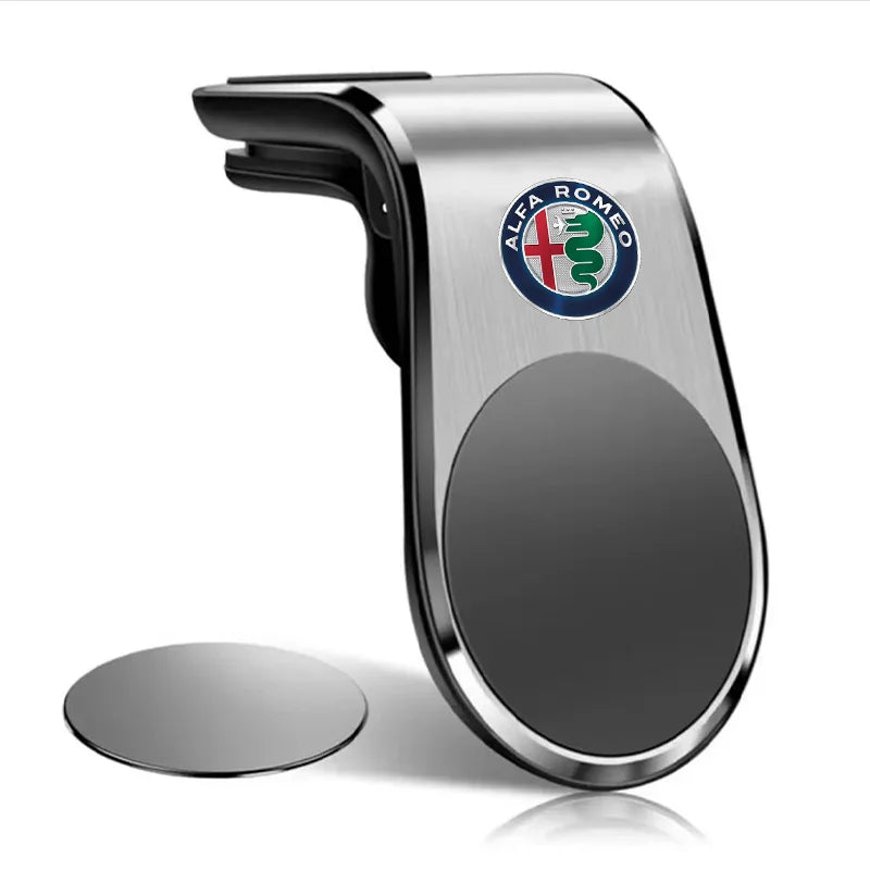 Magnetic Car Phone Holder – Metal Air Vent Mount 360° Rotation