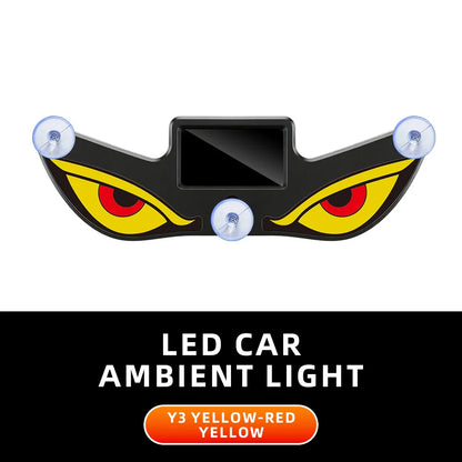 Solar Car Ambient Light – Wireless LED Eye Lamp with Suction Cup