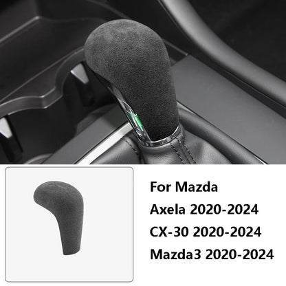 Car Gear Shift Knob Cover Suede