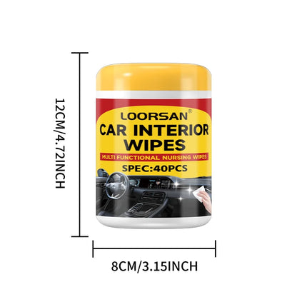 Car Interior Wipes – 40pcs
