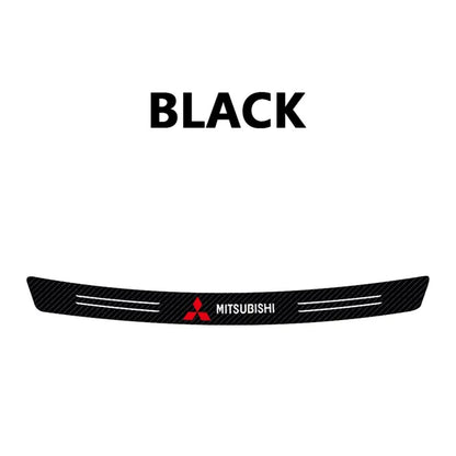 Carbon Fiber Rear Bumper Trunk Protective Sticker – 12 Colors