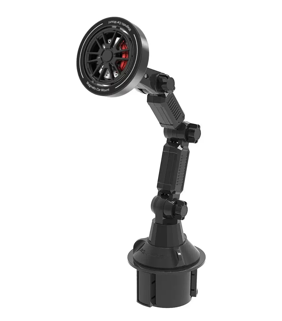 Magnetic Cup Holder Phone Mount - 360 Rotating Car Stand
