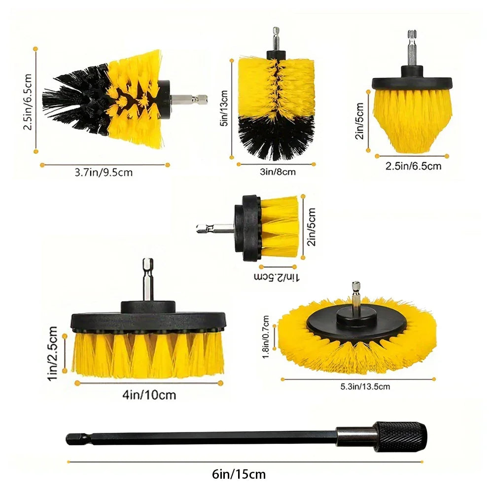 Cleaning Brush Set for Electric Drill
