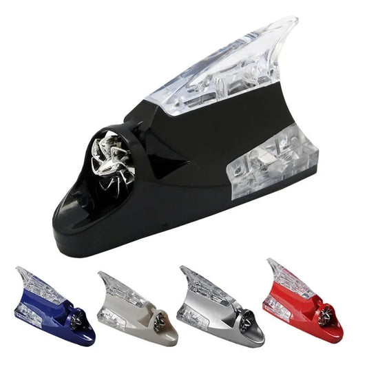 LED Shark Fin Antenna – Wind Powered RGB Roof Light 5 Colors