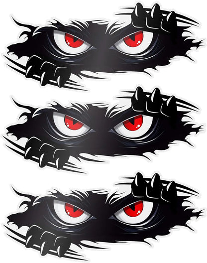 3-Piece Car Body Sticker Set - Waterproof 3D PVC Decals