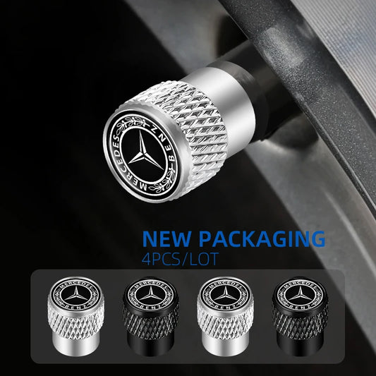 Premium Tire Valve Stem Caps – Decorative Design | Set of 4 | 6 Styles