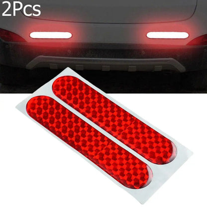 Reflective Car Side Safety Warning Sticker – 2 Pcs Door Protection Decal