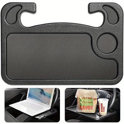 Car Steering Wheel Tray Table - Portable Storage Organizer