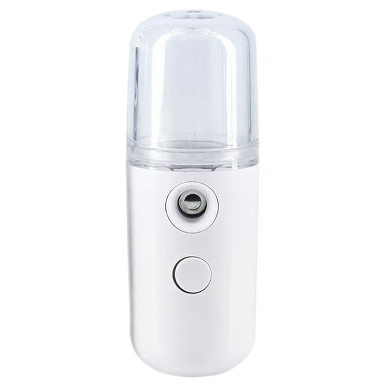 Mini USB Cool Mist Humidifier – Portable 30ml Rechargeable Face Sprayer for Car, Home & Office