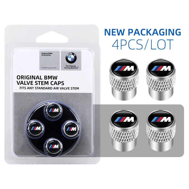 Aluminum Tire Valve Stem Caps – M Sport & Anniversary Edition (Set of 4)