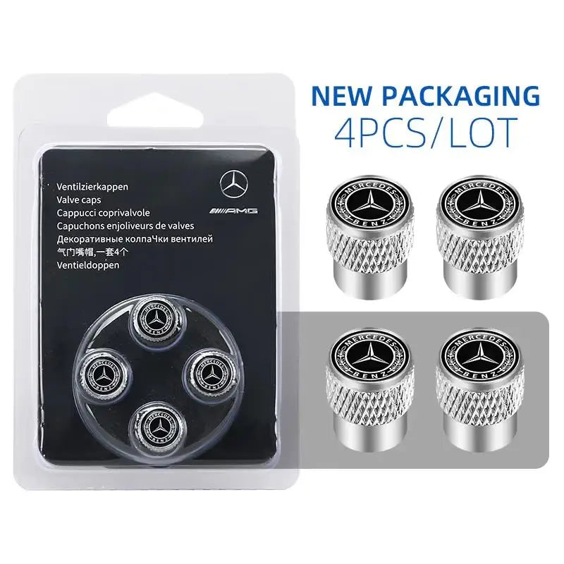 Premium Tire Valve Stem Caps – Decorative Design | Set of 4 | 6 Styles