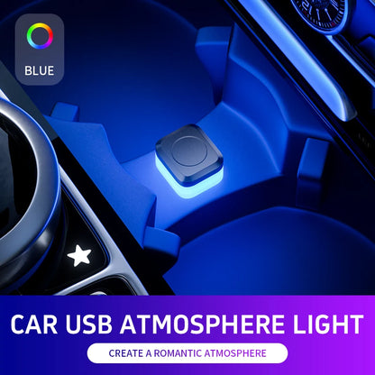 Car USB LED Atmosphere Light – Plug & Play Interior Mood Lamp 5V