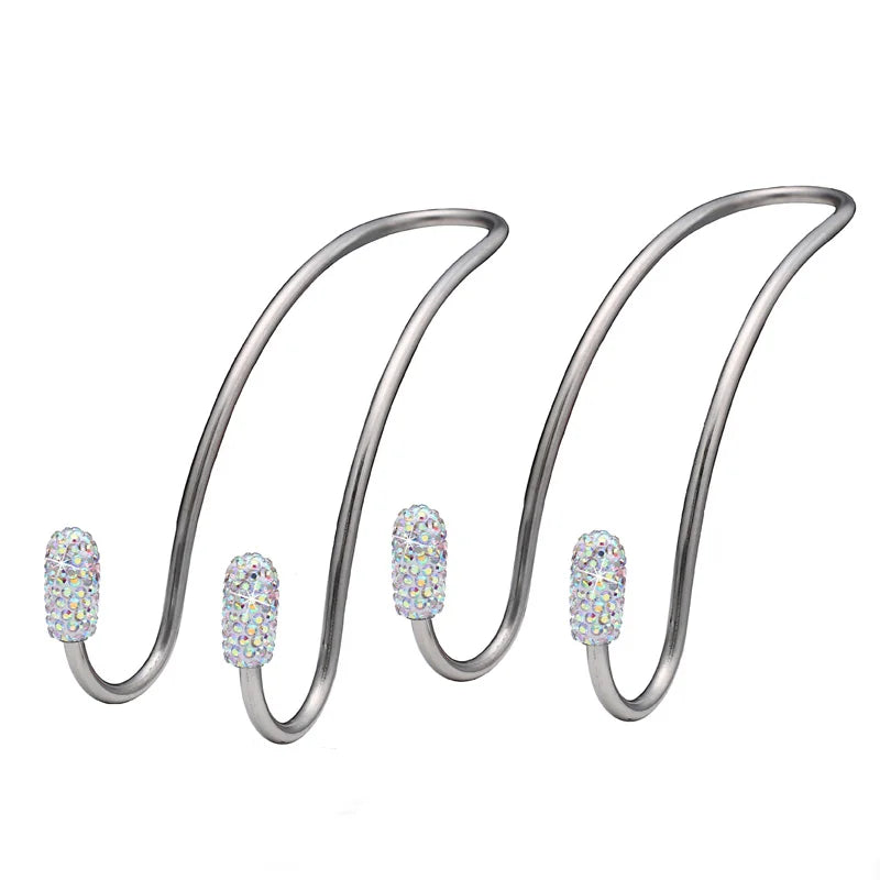 Rhinestone Car Headrest Hook | Bling Bag Hanger for Car Seat