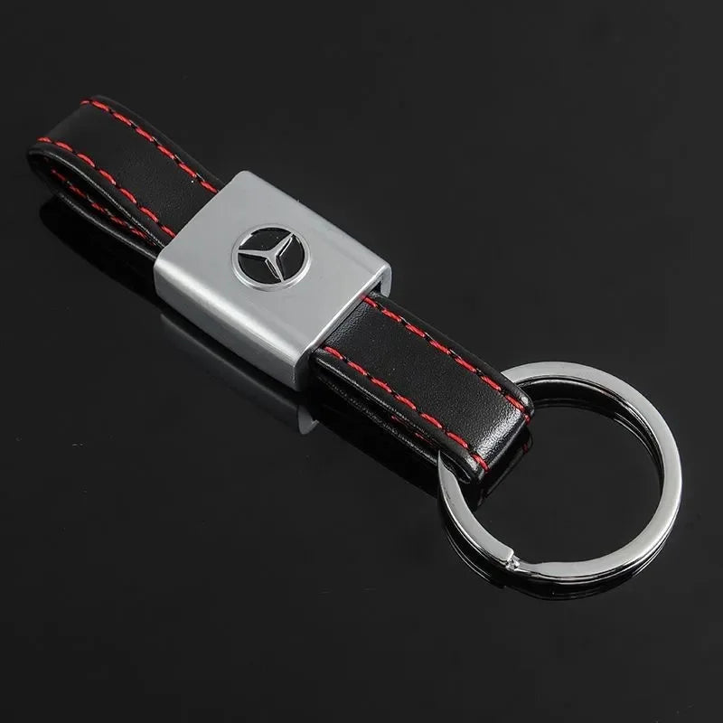 High Quality Metal Leather AMG Keychain