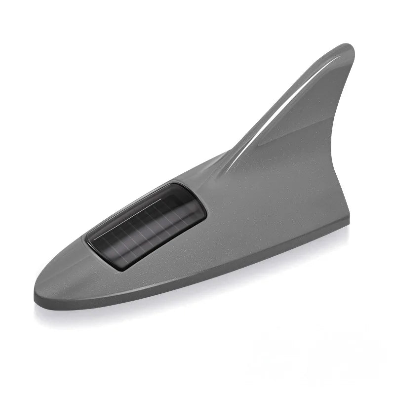 Car Solar LED Anti Collision Light Shark Fin Antenna