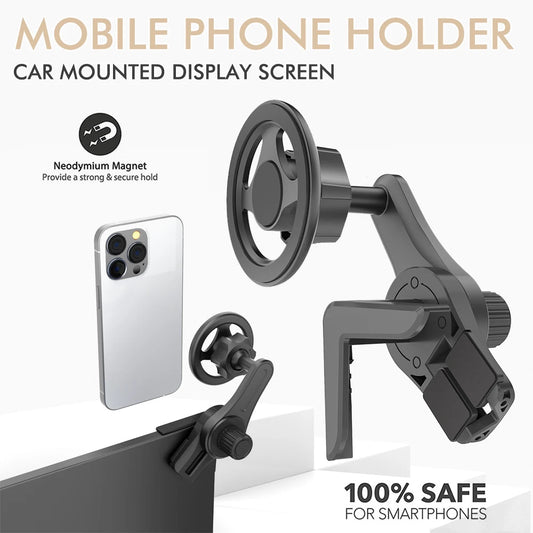 Magnetic Car Phone Holder – 360° Rotation Foldable Mount