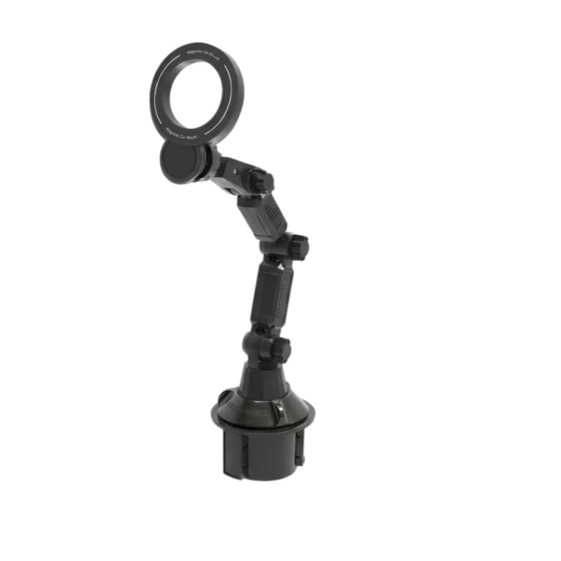 Magnetic Cup Holder Phone Mount - 360 Rotating Car Stand