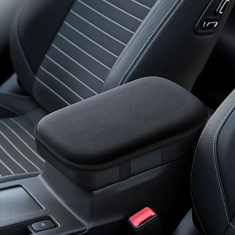 Car Armrest Cushion Cover – Plush Anti-Scratch Universal Pad