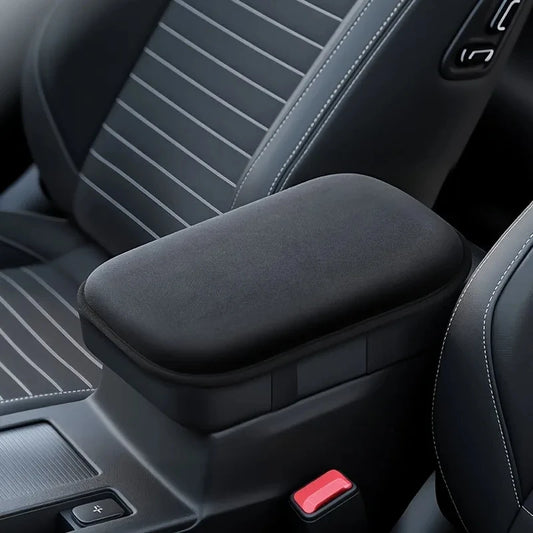 Car Armrest Cushion Cover – Plush Anti-Scratch Universal Pad