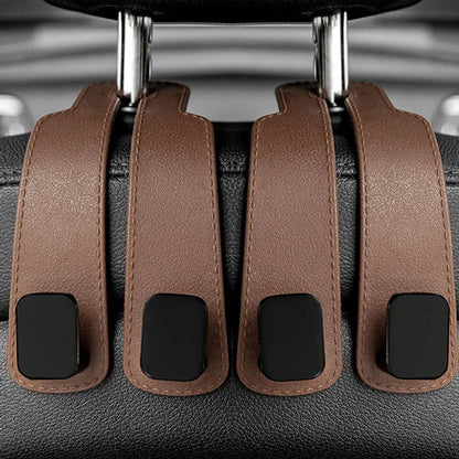 Car Headrest Hooks | 2-Piece Bag Hanger Set