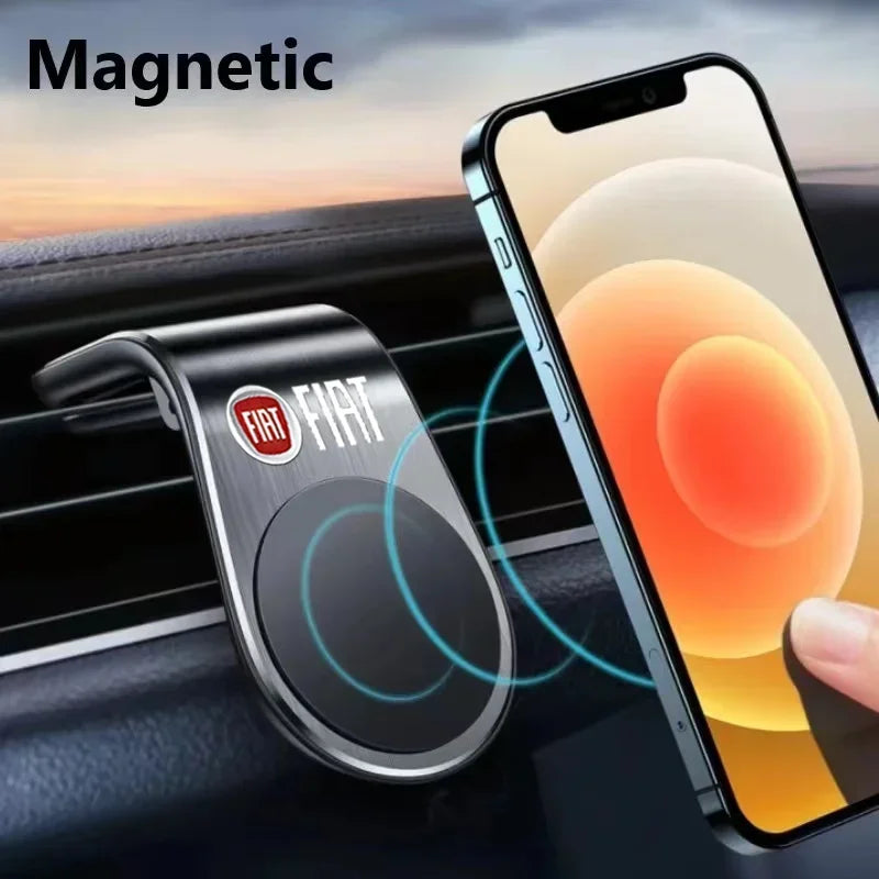 Magnetic Car Phone Holder – Air Vent Clip Mount with Laser Logo
