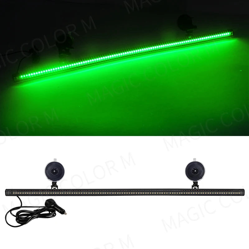 96 LED Strobe Warning Light Bar – 84cm | 15 Flash Modes | 12V