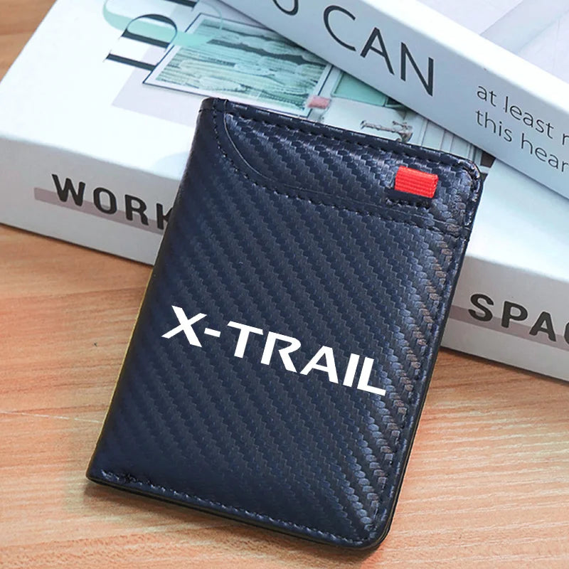 Ultra-Thin PU Carbon Fiber Credit Card Holder Wallet