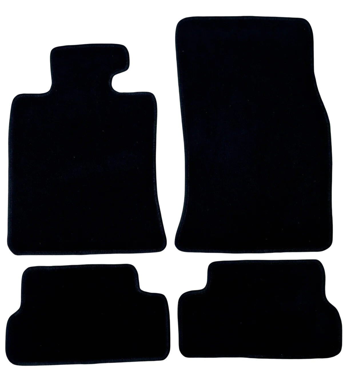 Custom Fit Carpet Floor Mats – Full Set Black