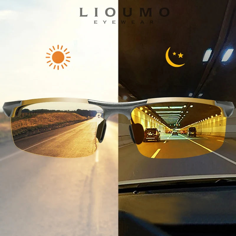 Photochromic Night Vision Driving Glasse