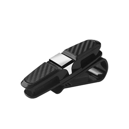 Sun Visor Glasses Holder Clip – Multifunctional Car Sunglasses & Card Organizer