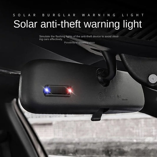 Solar Car Warning Light - LED Night Security Beacon
