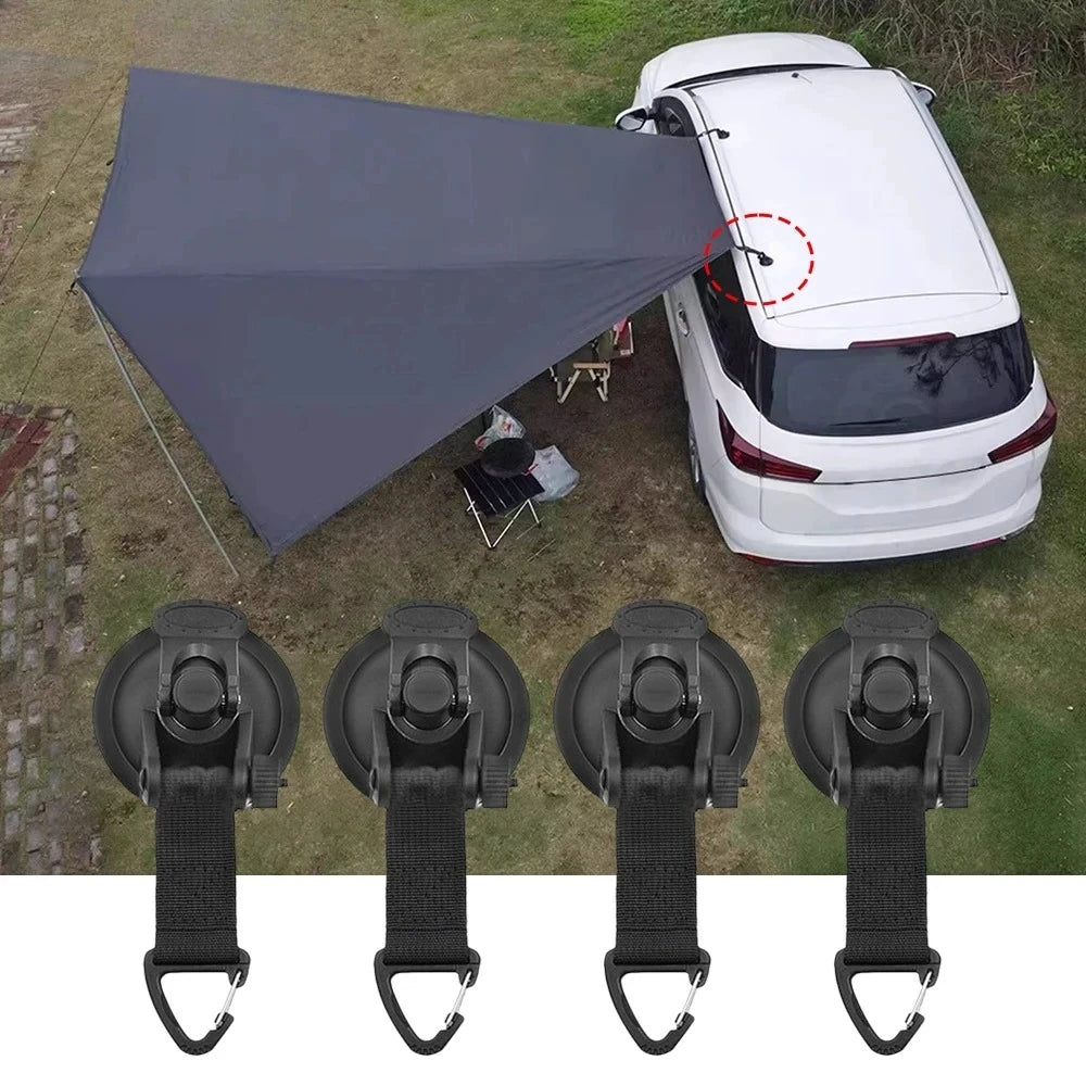 Car Tent Suction Cup Anchors - Awning Hooks