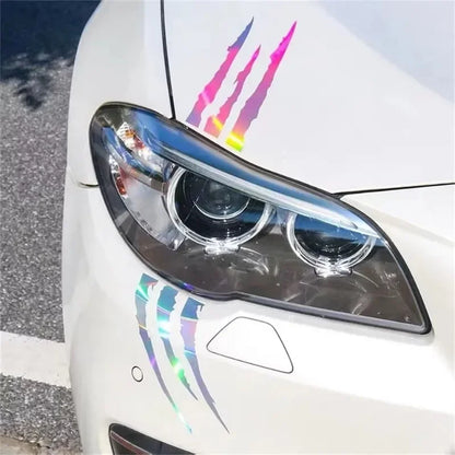 Ghost Claw Scratch Car Headlight Sticker – Dazzling Decal