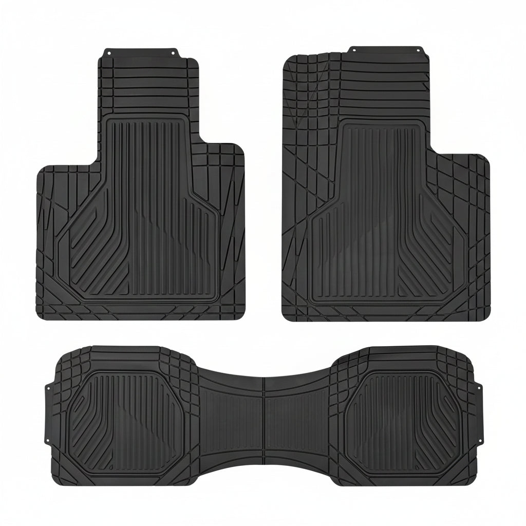 Universal Heavy Duty PVC Floor Mats – Pack of 3
