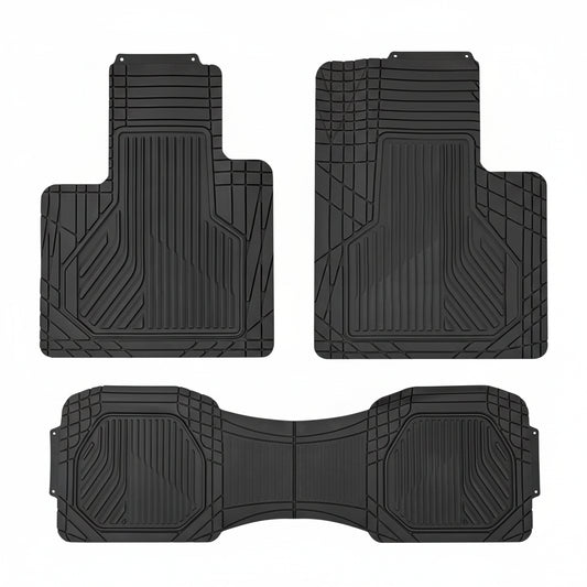 Universal Heavy Duty PVC Floor Mats – Pack of 3