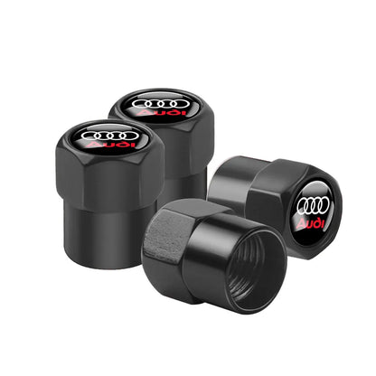4Pcs Metal Valve Cap Sline Style