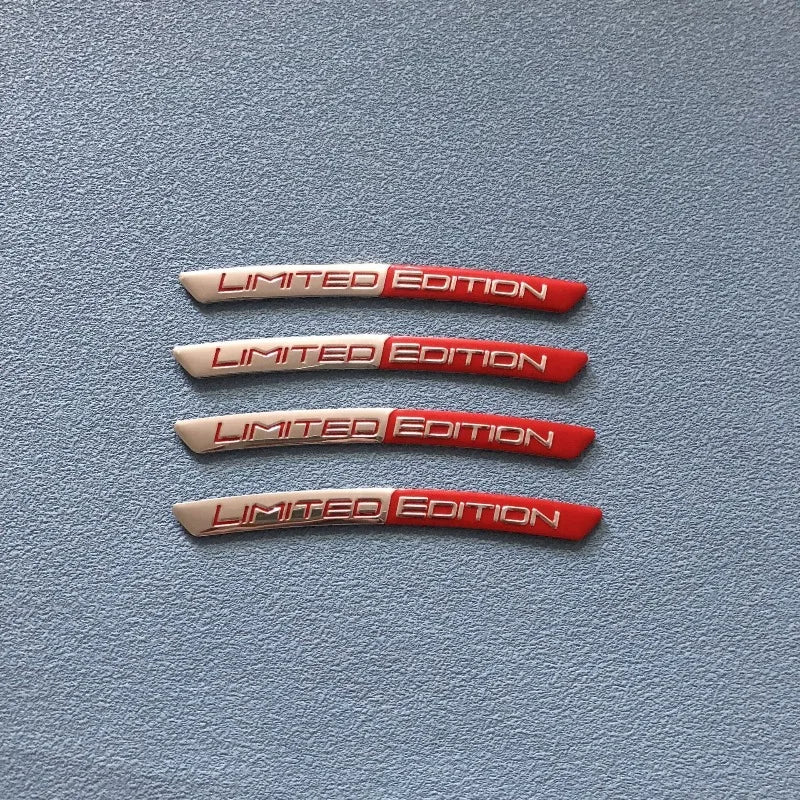 Aluminum Car Wheel Hub Sticker Decal – Tire Rim Strip (Set of 4)