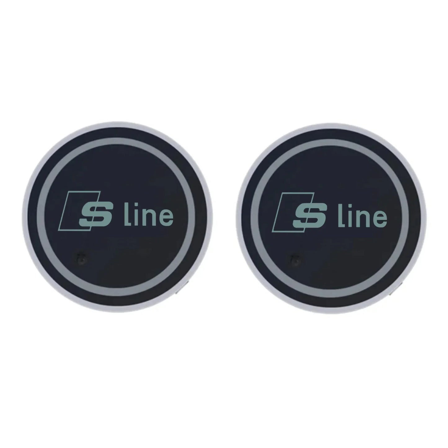 7-Color LED Car Cup Holder Light – Luminous Coaster (Set of 2)