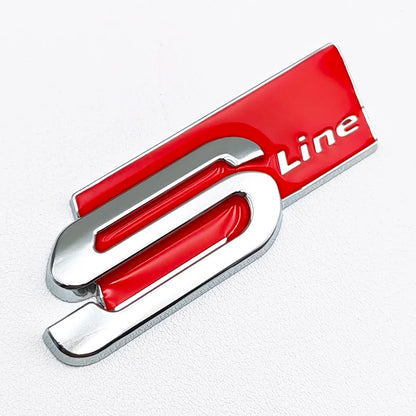 S Line Style 3D Metal Car Emblem