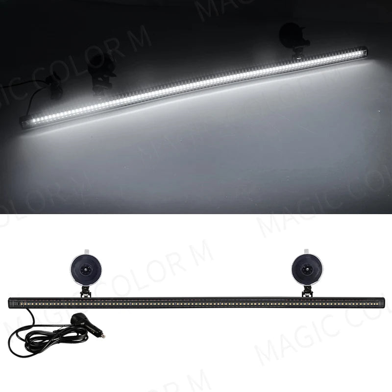 96 LED Strobe Warning Light Bar – 84cm | 15 Flash Modes | 12V